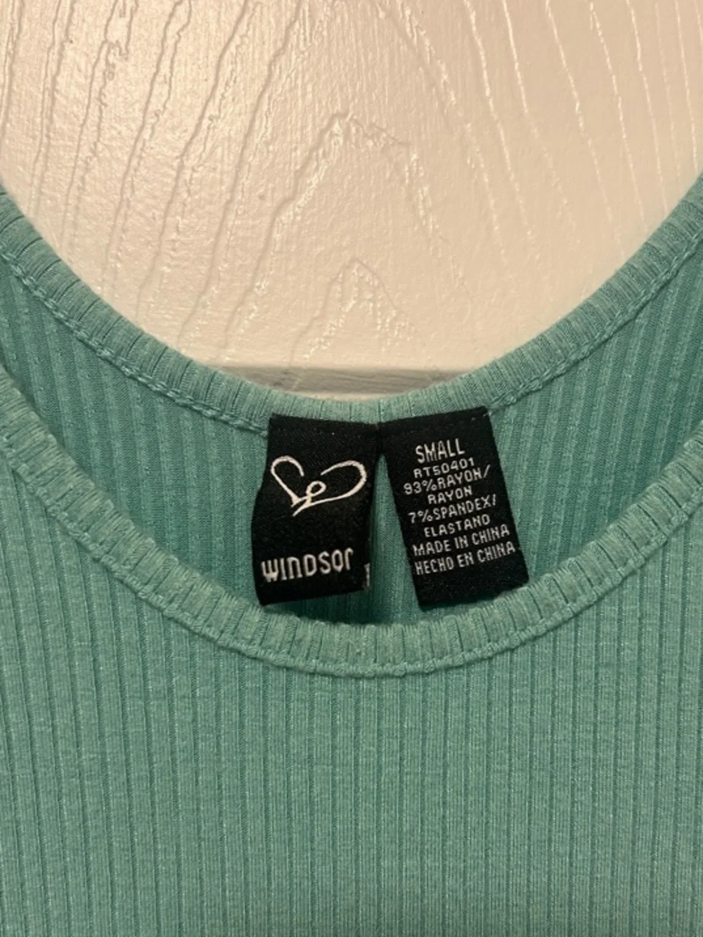 Mint Ribbed Tank Bodysuit - Picture 2 of 6